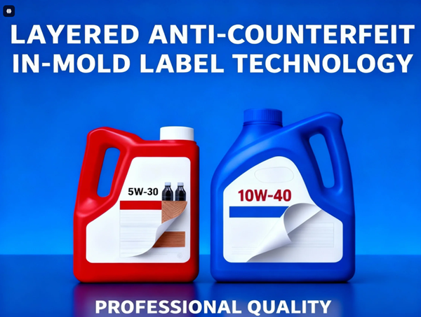 Layered Anti-counterfeit Orange Peel White IML Film for Blow Molding