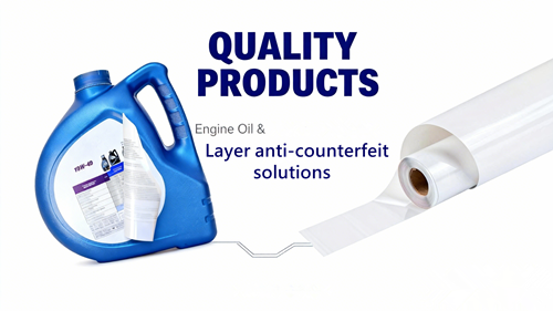 Anti-Counterfeit Orange Peel In-Mold Label Film for Blowing Use